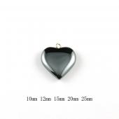 Hematite Heart Pendant ,Assorted Size